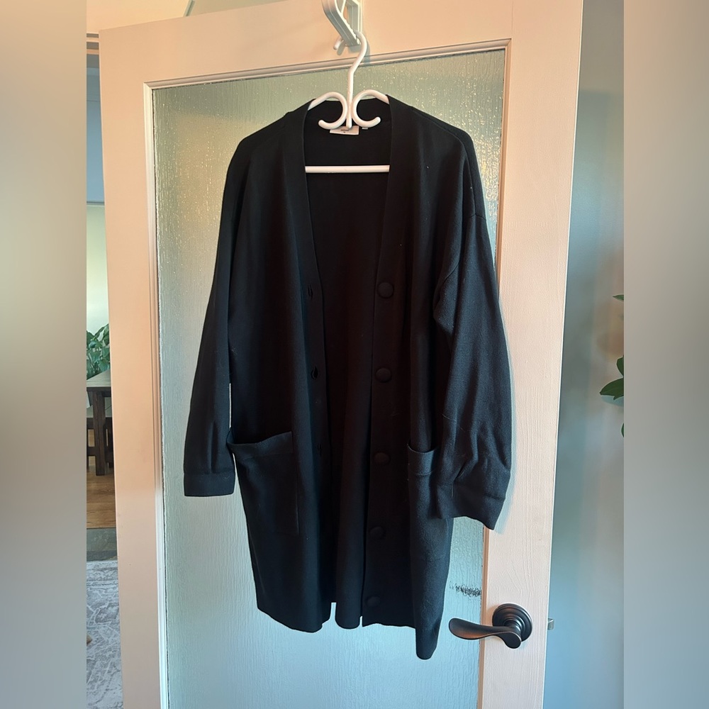 NWOT Beautiful High-Quality Organic Cotton Long Cardigan